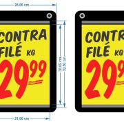 Porta-cartaz em HoneyComb 3mm 26x38cm c/1 Bolsa A4 – 2 Ilhos