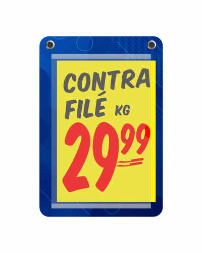 Porta-cartaz em HoneyComb 3mm 26x38cm c/1 Bolsa A4 – 2 Ilhos