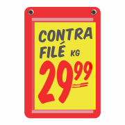 Porta-cartaz em HoneyComb 3mm 26x38cm c/1 Bolsa A4 – 2 Ilhos
