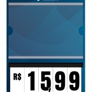 Precificador E2 em Honeycomb 3mm IP – 22x32cm c/ 1 bolsa A5 c/ Nº Branco c/ Gota de 1cm