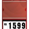 Precificador E2 em Honeycomb 3mm IP – 22x32cm c/ 1 bolsa A5 c/ Nº Branco c/ Gota de 1cm