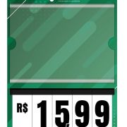 Precificador E2 em Honeycomb 3mm IP – 22x32cm c/ 1 bolsa A5 c/ Nº Branco c/ Gota de 1cm