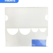 Precificador E1 em Petg 0,75mm 18×16,5cm – c/ Nº Preto c/ Encaixe de 2cm