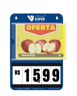 Precificador E2 em Honeycomb 3mm IP – 22x32cm c/ 1 bolsa A5 c/ Nº Branco c/ Gota de 1cm