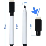 Wobbler Escreve e Apaga em PVC IP – 10×23,5cm c/ 1 Caneta Preta c/ Apagador – 10un