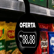 Wobbler Escreve e Apaga em PVC IP – 10×23,5cm c/ 1 Caneta Preta c/ Apagador – 10un