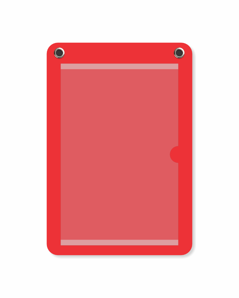 Porta-cartaz em HoneyComb 3mm 26x38cm c/1 Bolsa A4 – 2 Ilhos