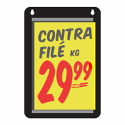 Porta-cartaz em HoneyComb 3mm 26x38cm – IP F/V c/ 1 Bolsa A4 – c/ 2 Furos