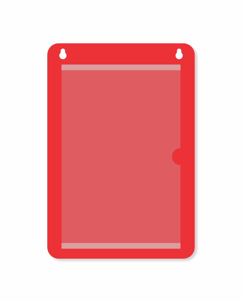Porta-cartaz em HoneyComb 3mm 26x38cm – IP F/V c/ 1 Bolsa A4 – c/ 2 Furos