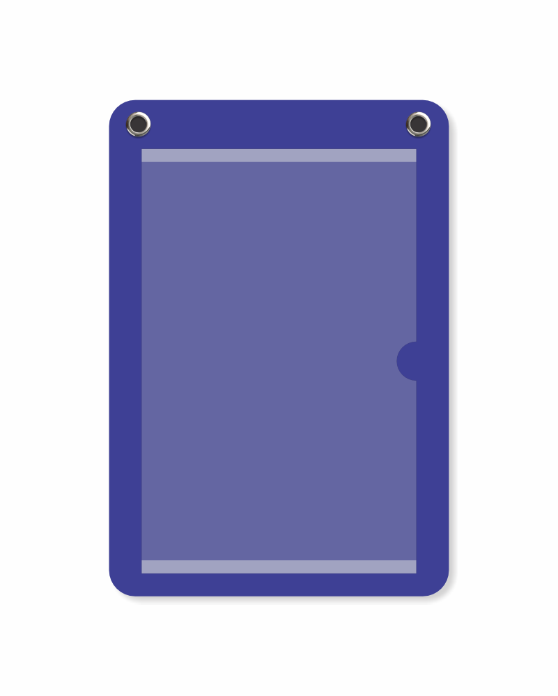 Porta-cartaz em HoneyComb 3mm 26x38cm c/1 Bolsa A4 – 2 Ilhos